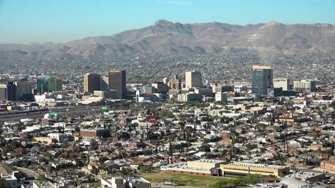 Mountains &amp; Downtown El Paso,TX Stock Footage 249646599