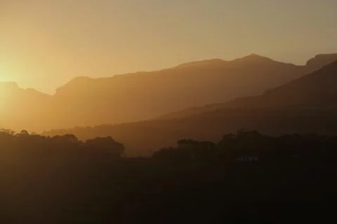 Mountains Dusk Stock Photos