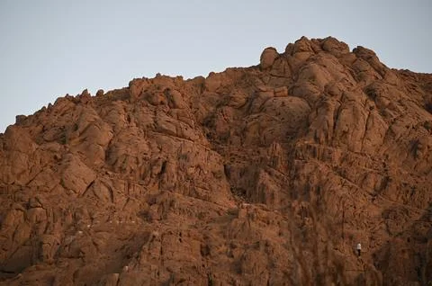 The mountains of Egypt are higher Stock Photos