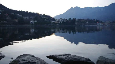 Mountains in the evening - Italy Stock Footage 34127687