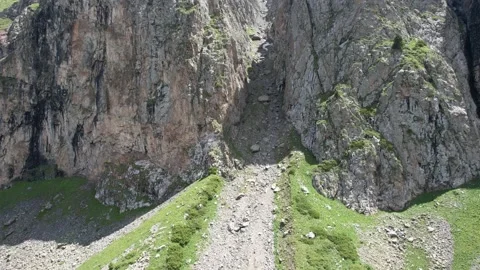 Mountains filmed from a drone Stock Footage 197836760