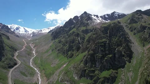 Mountains filmed from a drone Stock Footage 197837151