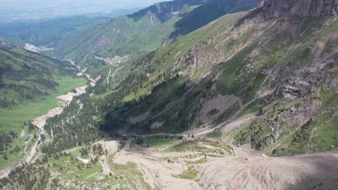 Mountains filmed from a drone Stock Footage 197837270