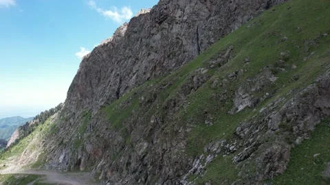 Mountains filmed from a drone Stock Footage 197838294