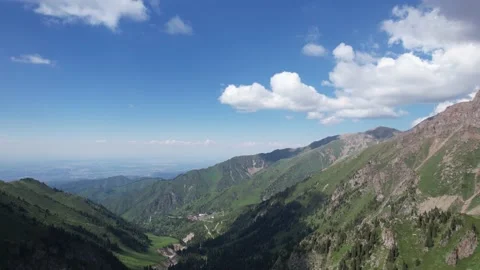 Mountains filmed from a drone Stock Footage 197838354