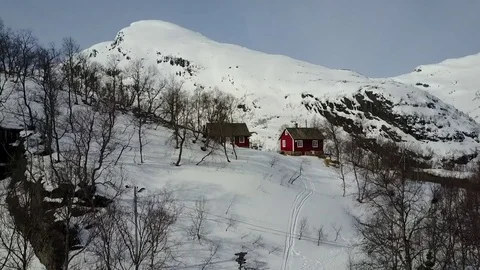 Mountains in Flåm Vídeo Stock 76212901