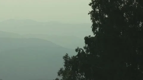Mountains fog Stock Footage 10713472
