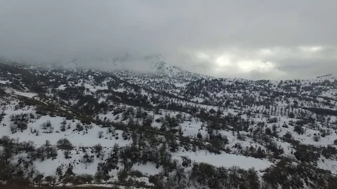 Mountains in the fog. Stock Footage 72488436