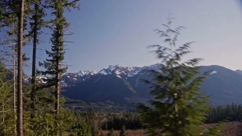 In The Mountains Stock Footage 196741298