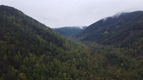 Mountains forest clouds Stock-Footage 231315207