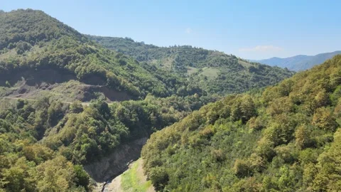 Mountains forest panoramic view Stock Footage 240786238