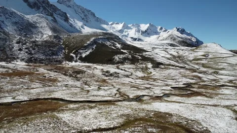 Mountains with fresh snowfall Stock Footage 290030180
