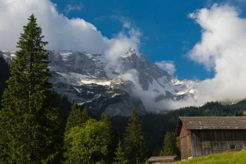 Mountains in the Gauertal Foto stock