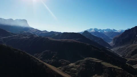 Mountains with a general plan shooting from a drone Stock Footage 171297226