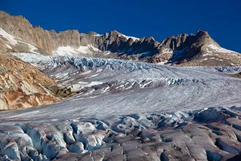 Mountains with glacier Foto stock