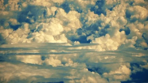 The mountains of gold the clouds Stock Footage 93604627