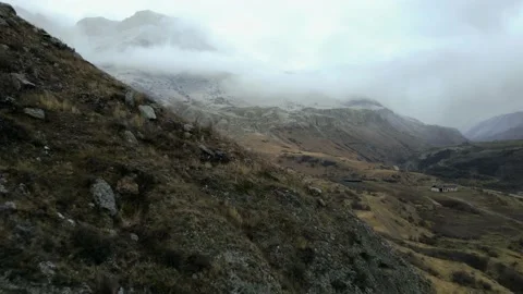 Mountains gorges mountain ranges,mountains in the clouds Stock Footage 169187160