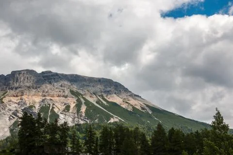 The mountains, green fields, meadows and forests cloud Photos