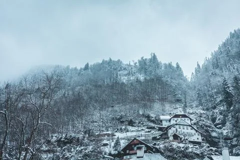 Mountains in Hallstatt Stock Photos