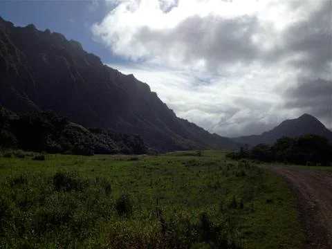 Mountains in Hawaii Stock Photos