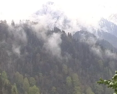 Mountains in the haze Stock Footage 1012695