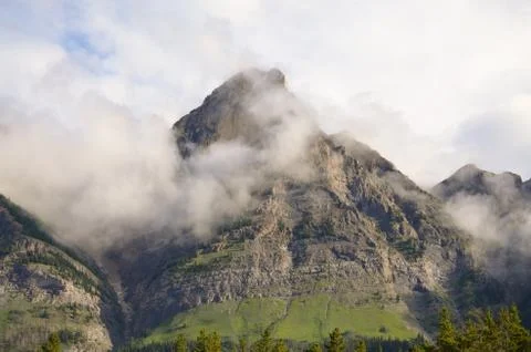 Mountains in the haze Fotos Stock