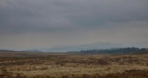 Mountains in the haze Stock Photos