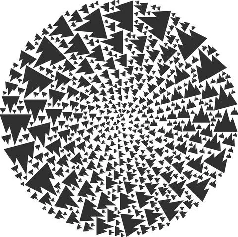 Mountains Icon Exploding Spheric Globula Collage Stock Illustration