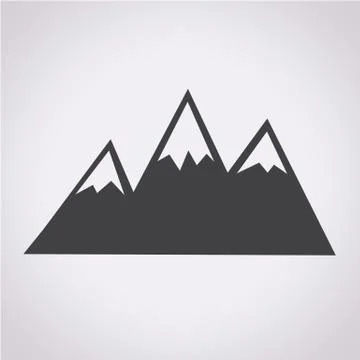 Mountains Icon Stock Illustration