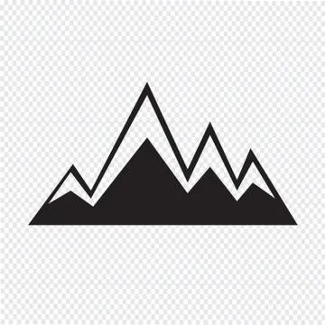 Mountains icon Stock Illustration