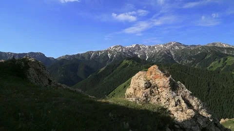 Mountains Ili River Valley 스톡 동영상 54944390