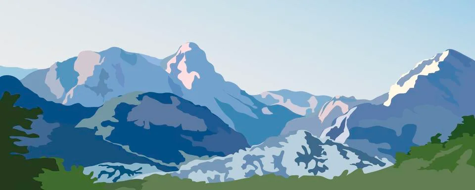 Mountains Stock Illustration