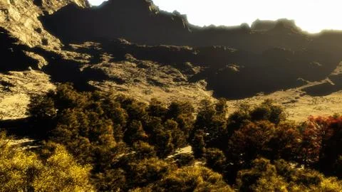 In the mountains Stock-Illustration