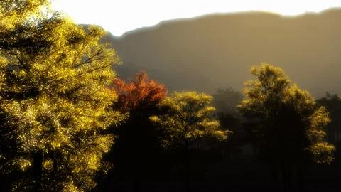 In the mountains Illustrazione stock