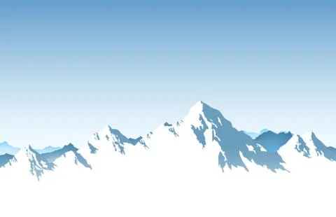The mountains Stock Illustration