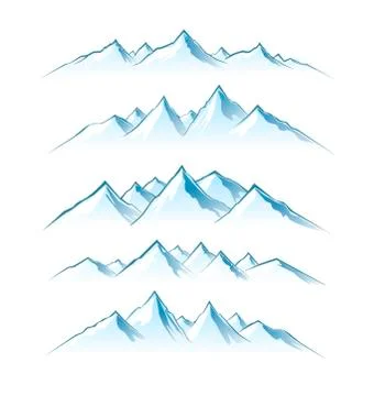 The mountains Stock Illustration