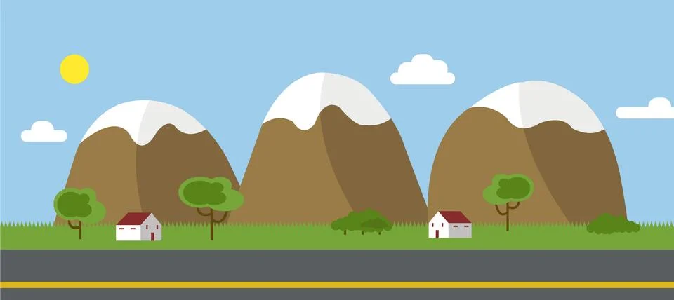 Mountains Stock Illustration