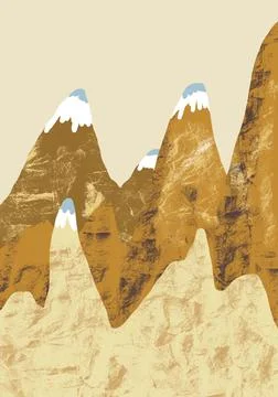 The mountains Stock Illustration
