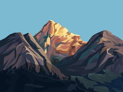 Mountains Illustrazione stock