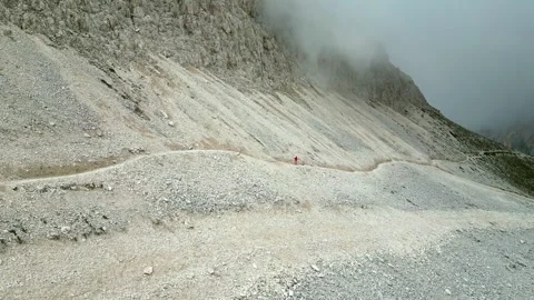 Mountains immersed in fog Stock Footage 246904746