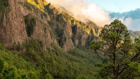 Mountains in La Palma Timelapse 動画素材 199242969