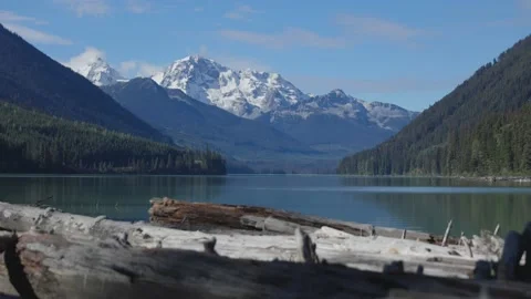 Mountains Lake and Trees Stock-Footage 168895844
