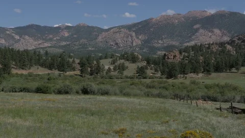 Mountains in Lake George CO with Stock Footage 85218817