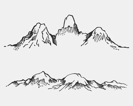 Mountains landscape. Stock Illustration