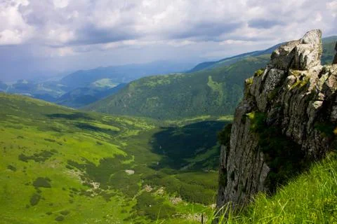 Mountains landscape Stockfoto's