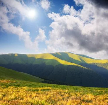 Mountains landscape Stock Photos