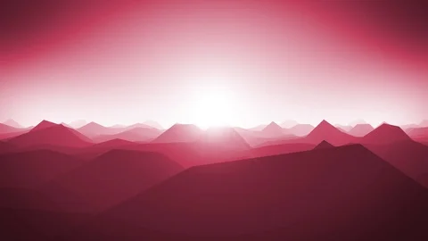 Mountains Landscape Silhouette Background Loop Stock Footage 102828174