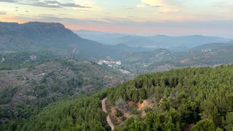 Mountains landscape on sunset. Stock Footage 252755358