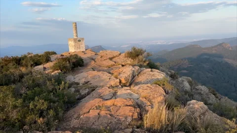 Mountains landscape on sunset. Stock Footage 252803625