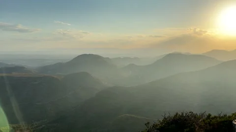 Mountains landscape on sunset. Stock Footage 252805228